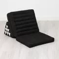 Thai Cushion 3 Fold, black monochrome