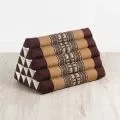 Triangle Cushion XXL-Height, brown elephants