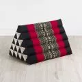 Triangle Cushion XXL-Height, black elephants