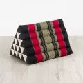 Triangle Cushion XXL-Height, black / red