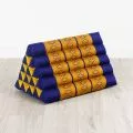 Triangle Cushion XXL-Height, blue / yellow
