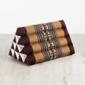 Triangle Cushion, brown elephants