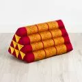 Triangle Cushion, red / yellow
