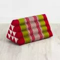 Triangle Cushion, red / green