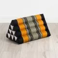 Triangle Cushion, black / orange