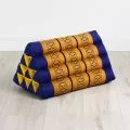 Triangle Cushion, blue / yellow
