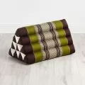 Triangle Cushion, brown / green
