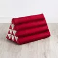 Triangle Cushion, monochrome, red