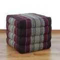 Kapok Cube Pillow, bordeaux