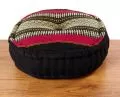 Zafu Pillow, black / red