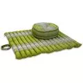 Kapok, Zafu Cushion + Quilted Seat Cushion Size XL, green