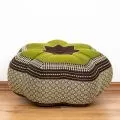 Zafu Cushion, great star, brown / green