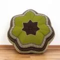 Zafu Cushion, great star, brown / green
