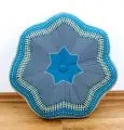 Zafu Cushion, great star, light blue
