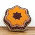 Zafu Cushion, great star, orange