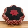 Zafu Cushion, great star, red / elephants