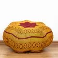 Zafu Cushion, great star, red / yellow
