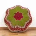 Zafu Cushion, great star, red / green