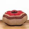 Zafu Cushion, great star, ruby-red