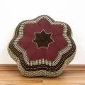 Zafu Cushion, great star, bordeaux