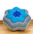 Zafu Cushion, little star, blue