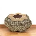 Zafu Cushion, little star, brown