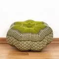 Zafu Cushion, little star, green