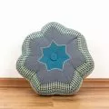 Zafu Cushion, little star, light blue