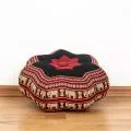 Zafu Cushion, little star, red / elephants