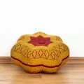 Zafu Cushion, little star, red / yellow
