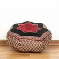 Zafu Cushion, little star, red / black