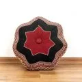 Zafu Cushion, little star, red / black