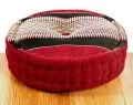 Kapok, Zafu Cushion + Quilted Seat Cushion Size XL, red / black