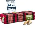 Folding Mattress, 200 cm x 140 cm, red elephants