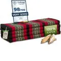Folding Mattress, 200 cm x 140 cm, black elephants