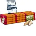 Folding Mattress, 200 cm x 140 cm, red/yellow