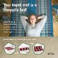 Folding Mattress, 200 cm x 140 cm, red/black