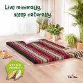 Folding Mattress, 200 cm x 140 cm, black/red