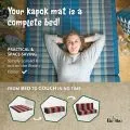 Folding Mattress, 200 cm x 140 cm, black/red
