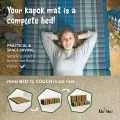 Folding Mattress, 200 cm x 140 cm, black/orange