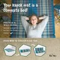 Folding Mattress, 200 cm x 140 cm, light blue