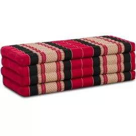 Folding Mattress, 200 cm x 110 cm, red / black