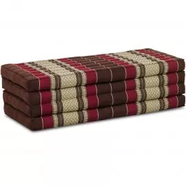 Folding Mattress, 200 cm x 110 cm, bordeaux