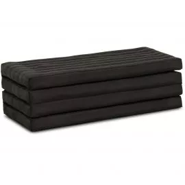 Kapok Folding Mattress, 110cm wide, Basic (Solid Black)