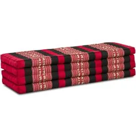 Folding Mattress, 200 cm x 140 cm, red elephants