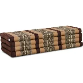 Folding Mattress, 200 cm x 140 cm, brown elephants