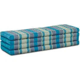 Folding Mattress, 200 cm x 140 cm, light blue