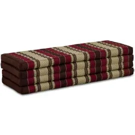 Folding Mattress, 200 cm x 140 cm, bordeaux