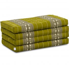 Folding Mattress, 200 cm x 80 cm, green elephants