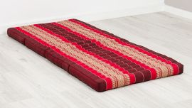Folding Mattress, 200 cm x 80 cm, ruby-red